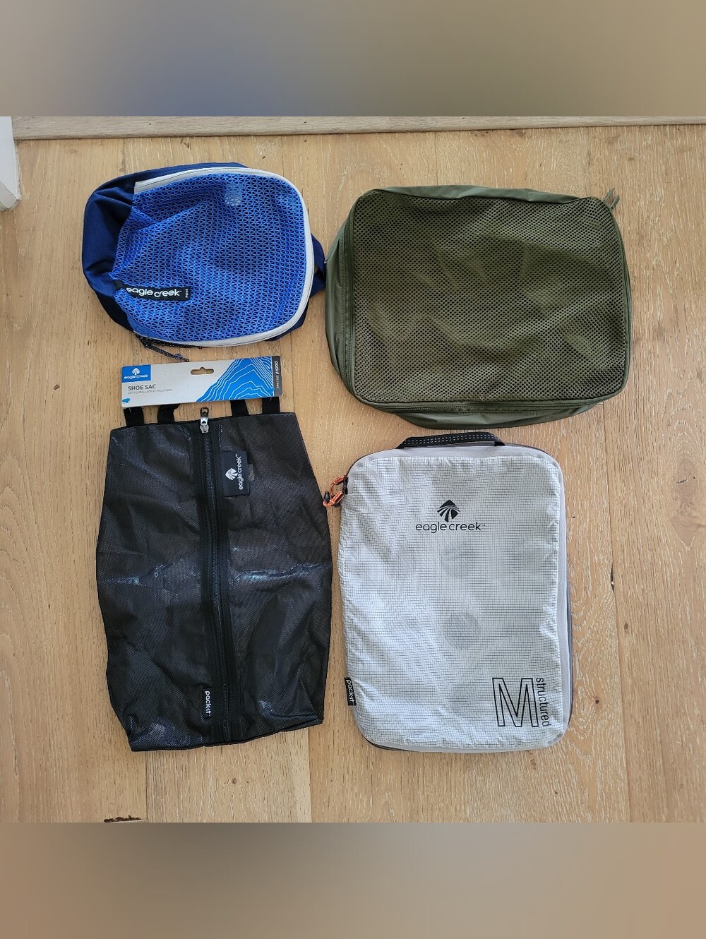 Eagle Creek Ultra Lightweight Pack It System Cube Set Of 4 Packing Cubes Sac